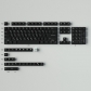 Brief Black Martian 104+26 Full PBT Dye Sublimation Keycaps Set for Cherry MX Mechanical Gaming Keyboard 64/87/104